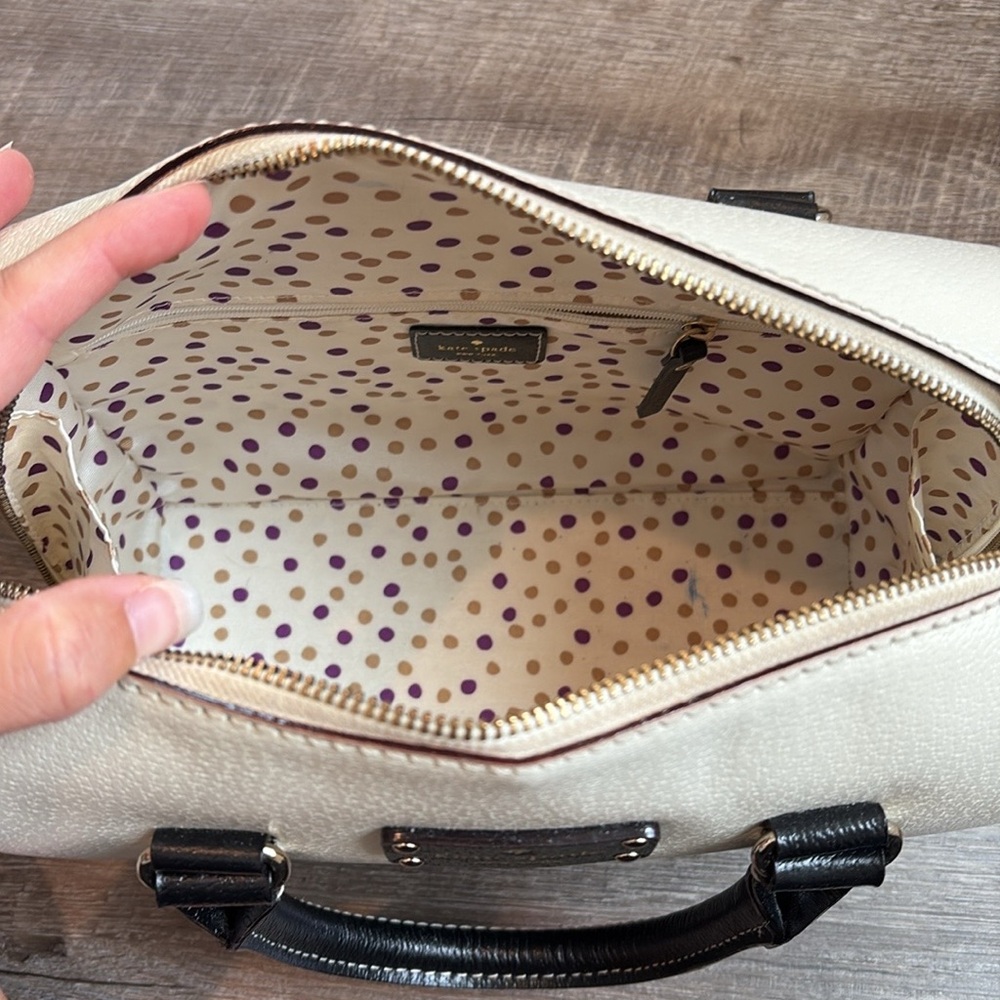 Kate Spade Black and White Satchel - Picture 7 of 14